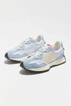 Budget โ๏ธ Women's New Balance 327 Textile ๐ Sneaker Blue Groove + Sea Salt โ