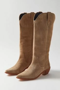 Hot Sale ✨ Urban Outfitters 👩 Women's UO Sierra Cowboy Boot Taupe 🤩