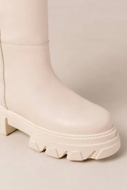Cheapest 🌟 Women's ALOHAS Katiuska Leather Knee High Platform Boot Ivory 😍 -Dr. Martens Sales unnamed file 1207
