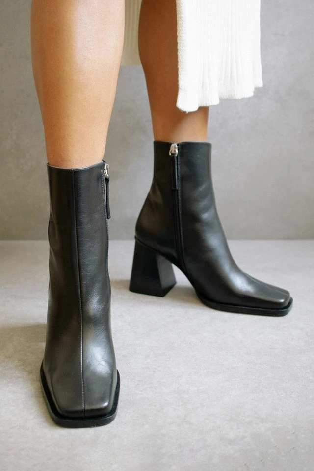 Outlet ❤️ Women's ALOHAS South Leather Ankle Boot Black ❤️ 3 Outlet ❤️ Women's ALOHAS South Leather Ankle Boot Black ❤️