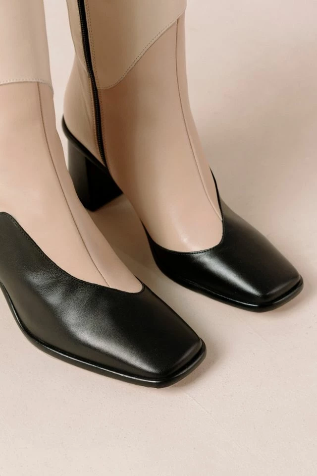 Coupon ๐ Women's ALOHAS East Patchwork Leather Knee High Boot Patchwork Kaleidoscope Black ๐ 7 Coupon ๐ Women's ALOHAS East Patchwork Leather Knee High Boot Patchwork Kaleidoscope Black ๐ - Image 5