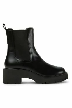 Promo 👍 Women's Camper Milah Leather Chelsea Boot Black 🌟