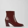 Top 10 🥰 Women's Camper Karole Leather Boot Maroon ✨ -Dr. Martens Sales unnamed file 1342
