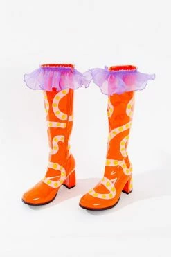 Discount 😉 Zig Zag Goods LLC 👩 Women's Zig Zag Pumpkin Patch Gogo 🥾 Boots Orange ⭐