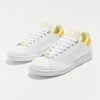 Brand new ❤️ Women's Adidas Stan Smith Vegan 👟 Sneaker Cloud White + Almost Yellow + Orange Rush 🎁