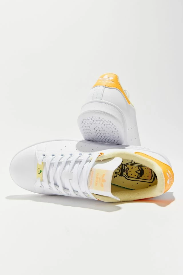 Brand new โค๏ธ Women's Adidas Stan Smith Vegan ๐ Sneaker Cloud White + Almost Yellow + Orange Rush ๐ 6 Brand new โค๏ธ Women's Adidas Stan Smith Vegan ๐ Sneaker Cloud White + Almost Yellow + Orange Rush ๐ - Image 4