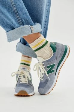Hot Sale 👏 Women's New Balance 574 Vintage 👟 Sneaker Grey + Green 👍 -Dr. Martens Sales unnamed file 15