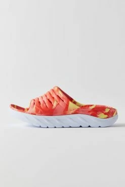 Cheapest 👏 HOKA ONE ONE® 👩 Women's HOKA ONE ONE® Ora Recovery Unisex Slide 🩴 Sandal Yellow Pear + Fiesta Print ⌛ -Dr. Martens Sales unnamed file 1565