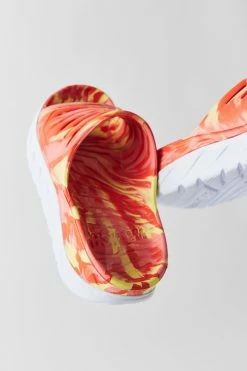 Cheapest 👏 HOKA ONE ONE® 👩 Women's HOKA ONE ONE® Ora Recovery Unisex Slide 🩴 Sandal Yellow Pear + Fiesta Print ⌛ -Dr. Martens Sales unnamed file 1566