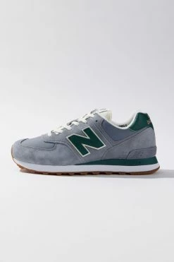 Hot Sale 👏 Women's New Balance 574 Vintage 👟 Sneaker Grey + Green 👍 -Dr. Martens Sales unnamed file 16