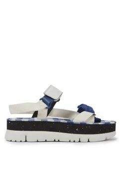 New 🔔 Women's Camper Oruga Up 2-Strap Mixed Material 🩴 Sandal Multi 🔥