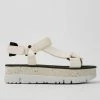 Coupon 👏 Women's Camper Oruga Up 🩴 Sandal White 😀