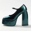 Best Pirce ⌛ Women's Koi Footwear Platform Mary Jane Heel Teal Eyes 🤩 -Dr. Martens Sales unnamed file 1708