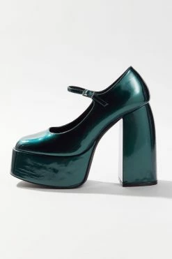 Best Pirce ⌛ Women's Koi Footwear Platform Mary Jane Heel Teal Eyes 🤩