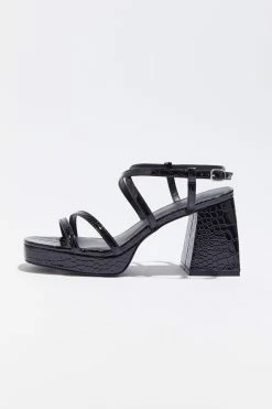 Outlet 😀 Urban Outfitters 👩 Women's UO Olive Strappy Heel Black Croc 🛒 -Dr. Martens Sales unnamed file 1718