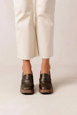 Hot Sale 🤩 Women's ALOHAS Busy Leather Heeled Loafer Corn Coffee Brown 🎁 -Dr. Martens Sales unnamed file 1730