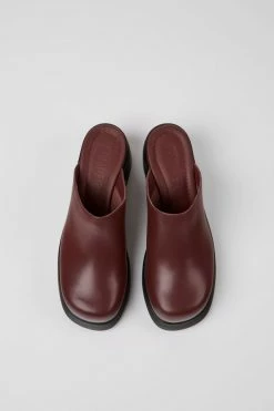 Promo ✔️ Women's Camper's Kaah Leather Clog Maroon 😀 -Dr. Martens Sales unnamed file 1811