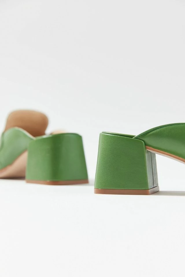 Outlet ๐งจ Women's Intentionally Blank Prof Heeled Mule Loafer Green โ 5 Outlet ๐งจ Women's Intentionally Blank Prof Heeled Mule Loafer Green โ - Image 3