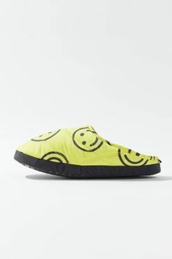 Promo 🎁 Women's BAGGU UO Exclusive Happy Puffy Slipper Yellow Happy ✔️