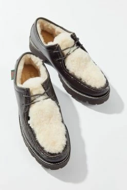 Best Pirce ⭐ Women's G.H. Bass Wallace Shearling Moc Loafer Brown + Beige 🧨 -Dr. Martens Sales unnamed file 1868