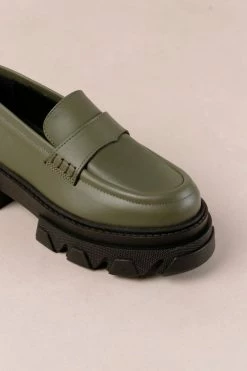 Buy ⌛ Women's ALOHAS Trailblazer Leather Platform Lug Loafer Dusty Olive ❤️ -Dr. Martens Sales unnamed file 1927