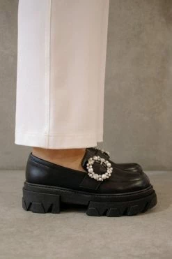 Outlet 🛒 Women's ALOHAS Trailblazer Platform Lug Buckle Loafer Crystal Black 👏 -Dr. Martens Sales unnamed file 1933