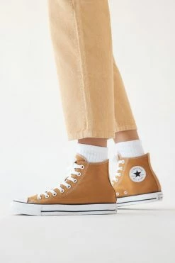 Outlet 🎁 Women's Converse Chuck 70 Seasonal Color High Top 👟 Sneaker Bronze 😍