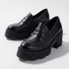 Coupon ⌛ Women's Steve Madden Beth Platform Loafer Black 🎉