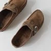 Wholesale 🔔 Women's Birkenstock Buckley Suede Moccasin Clog Grey Taupe 😍