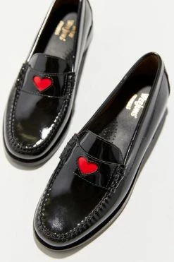 Top 10 🥰 Women's G.H. Bass Whitney Emoji Weejun Loafer Black + Red Heart 🧨 -Dr. Martens Sales unnamed file 2024