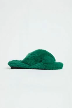 Best deal 😍 Women's APPARIS Biba Faux Fur Slippers Verdant Green 👍 -Dr. Martens Sales unnamed file 2066