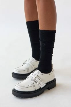 Best Sale 👍 Women's Circus NY Edelle Monk Strap Loafer White 🧨