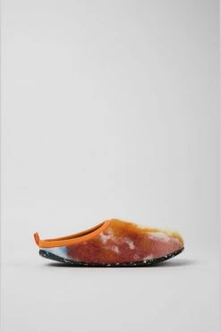 Top 10 ❤️ Women's Camper Wabi Dye Pattern Wool Slippers Orange Multi 🔔