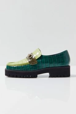 Coupon 👏 Women's Intentionally Blank HK-2 Croc Loafer Green Multi 🔔 -Dr. Martens Sales unnamed file 2194