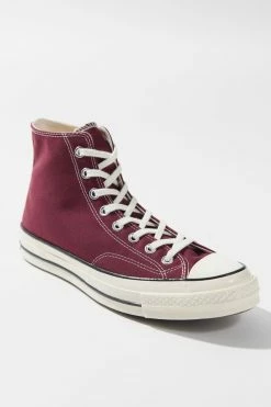 Hot Sale ⨠Women's Converse Chuck 70 Canvas High Top đ Sneaker Dark Beetroot + Egret đ