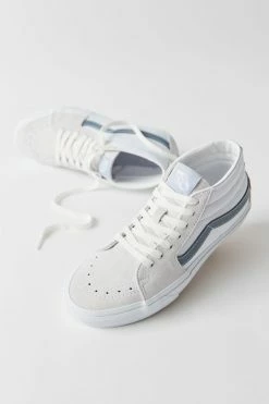 New ⭐ Women's Vans Sk8-Mid 👟 Sneaker Clouds Stormy Weather 🌟