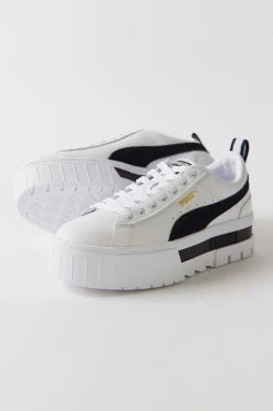 Cheap 😉 Women's Puma Mayze Classic 👩 Women’s 👟 Sneaker Black + White ✔️