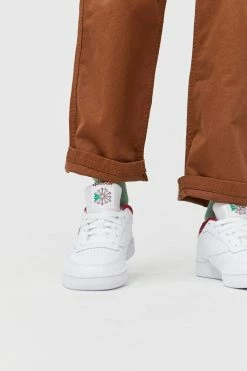 Flash Sale 🧨 Women's Reebok Club C 85 Classic 👟 Sneaker White + Classic Burgandy 🎉 -Dr. Martens Sales unnamed file 350