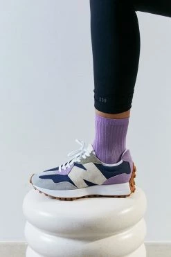 Best Sale 🛒 Women's New Balance 327 Colorblock 👩 Women’s 👟 Sneaker Natural Indigo + Raw Amethyst ❤️