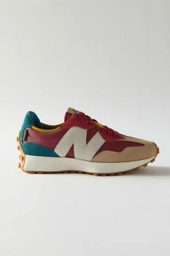 Cheap 💯 Women's New Balance 327 👩 Women’s Lifestyle 👟 Sneaker Earth Red + Mountain Orange ⌛