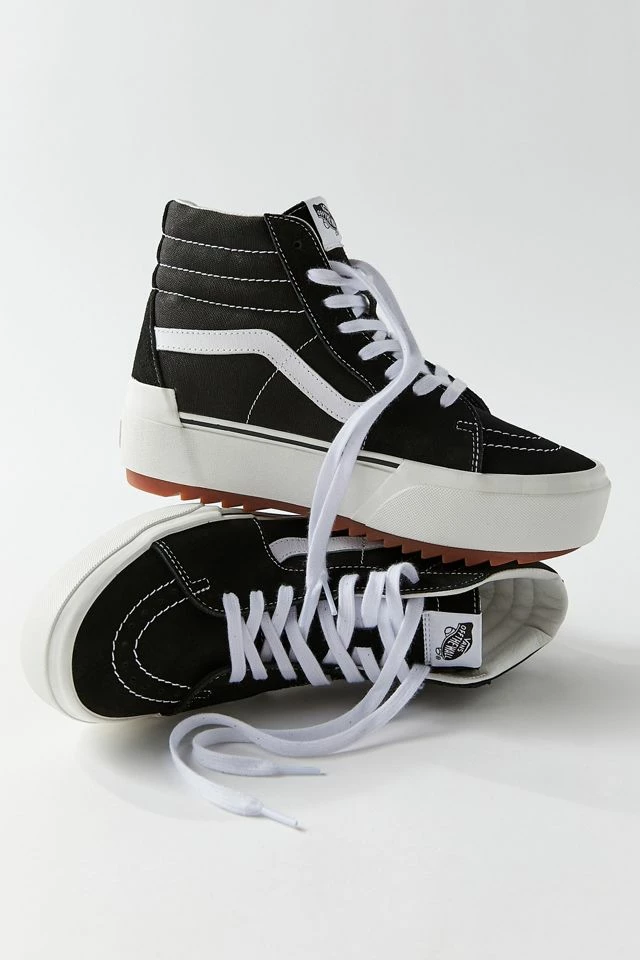 Cheap ๐ฅ Women's Vans Sk8-Hi Stacked ๐ Sneaker Black + White ๐ 3 Cheap ๐ฅ Women's Vans Sk8-Hi Stacked ๐ Sneaker Black + White ๐