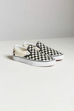 Discount 🥰 Women's Vans Checkerboard Slip-On 👟 Sneaker Black + White Checkered 🥰 -Dr. Martens Sales unnamed file 468
