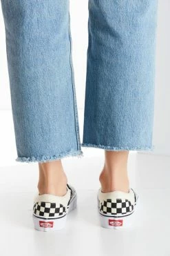 Discount 🥰 Women's Vans Checkerboard Slip-On 👟 Sneaker Black + White Checkered 🥰 -Dr. Martens Sales unnamed file 470