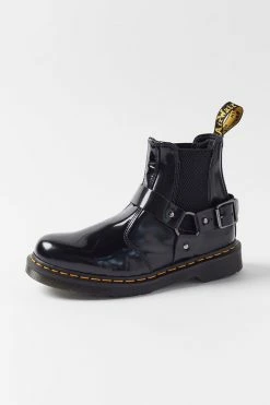 Outlet 💯 Women's Dr. Martens Wincox Polished Smooth Leather Buckle Boot Black 😀 -Dr. Martens Sales unnamed file 501