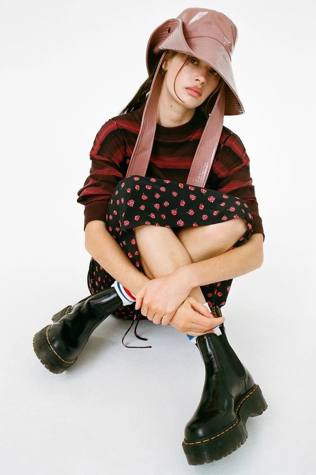 New ๐งจ Women's Dr. Martens 2976 Quad Smooth Leather Platform Chelsea Boot Black ๐ 3 New ๐งจ Women's Dr. Martens 2976 Quad Smooth Leather Platform Chelsea Boot Black ๐