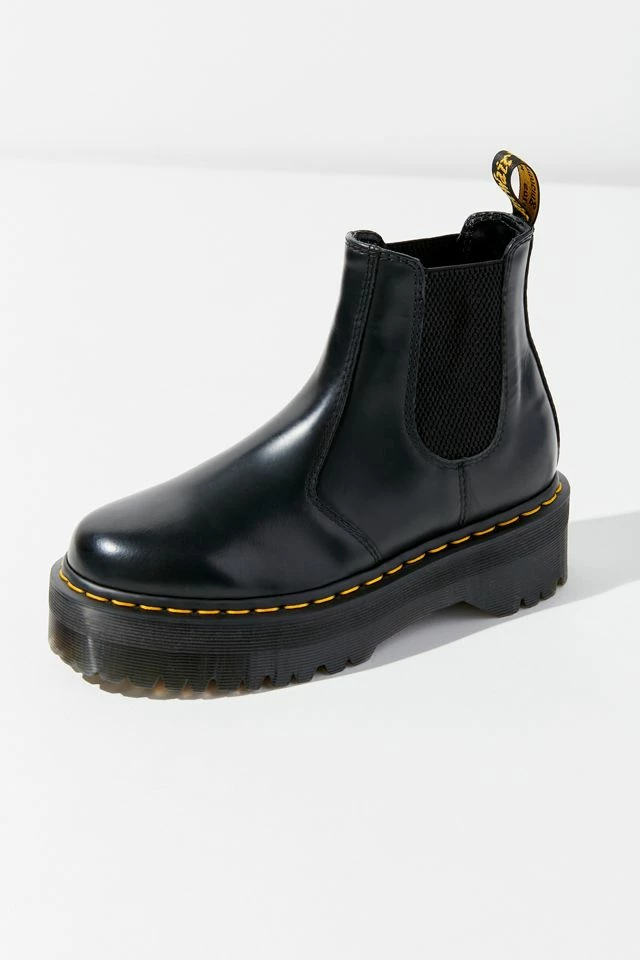 New ๐งจ Women's Dr. Martens 2976 Quad Smooth Leather Platform Chelsea Boot Black ๐ 6 New ๐งจ Women's Dr. Martens 2976 Quad Smooth Leather Platform Chelsea Boot Black ๐ - Image 4