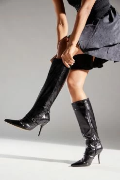 Best deal ⭐ Women's Cooperative Foxy Knee High Boot Black 🤩 -Dr. Martens Sales unnamed file 572