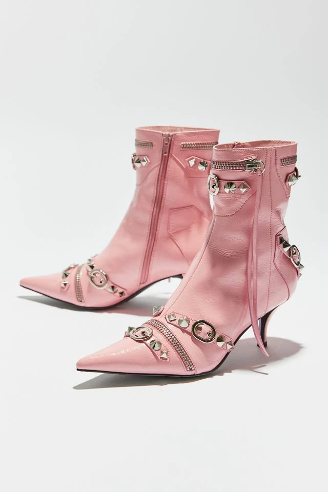 Discount ❤️ Women's Jeffrey Campbell Alt-Rock Ankle Boot Pink + Silver 🎉 4 Discount ❤️ Women's Jeffrey Campbell Alt-Rock Ankle Boot Pink + Silver 🎉 - Image 2