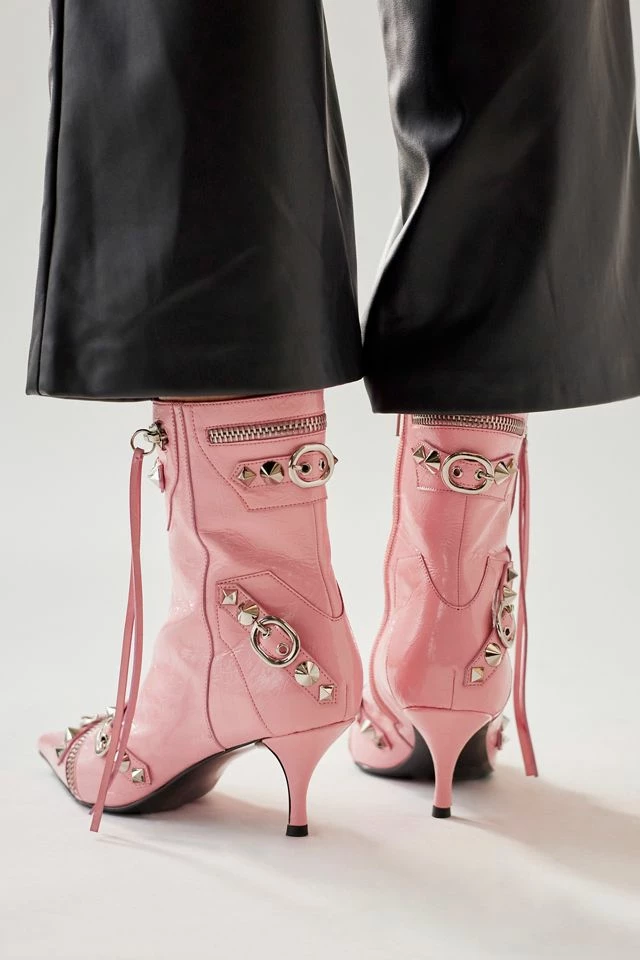 Discount ❤️ Women's Jeffrey Campbell Alt-Rock Ankle Boot Pink + Silver 🎉 5 Discount ❤️ Women's Jeffrey Campbell Alt-Rock Ankle Boot Pink + Silver 🎉 - Image 3