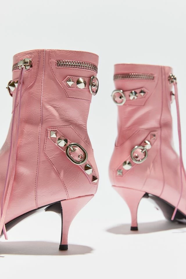 Discount ❤️ Women's Jeffrey Campbell Alt-Rock Ankle Boot Pink + Silver 🎉 7 Discount ❤️ Women's Jeffrey Campbell Alt-Rock Ankle Boot Pink + Silver 🎉 - Image 5